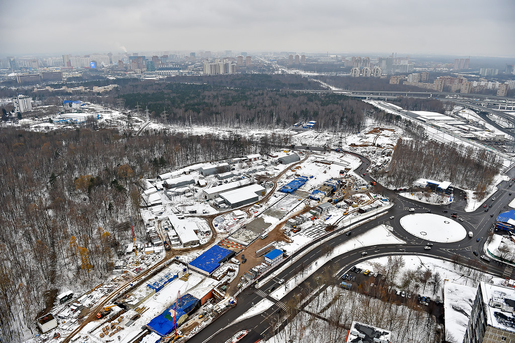 Станция «Ховрино» с высоты птичьего полёта