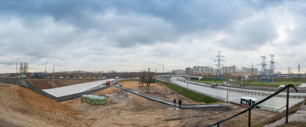 Панорама развязки, вид в сторону области